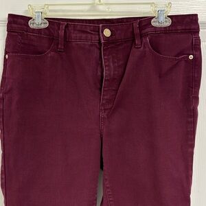 Women's Burgundy Jeans